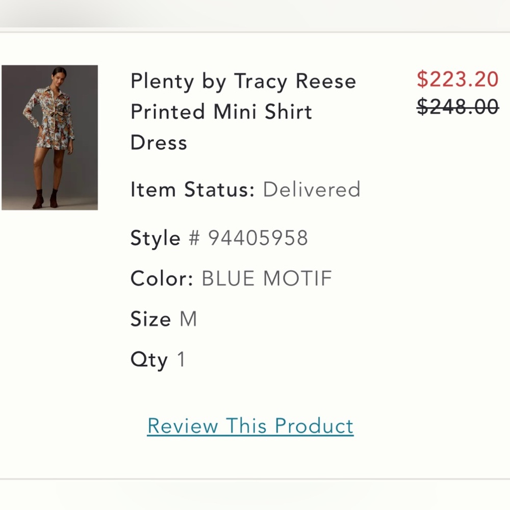 Anthropologie Plenty by Traci Reese Medium